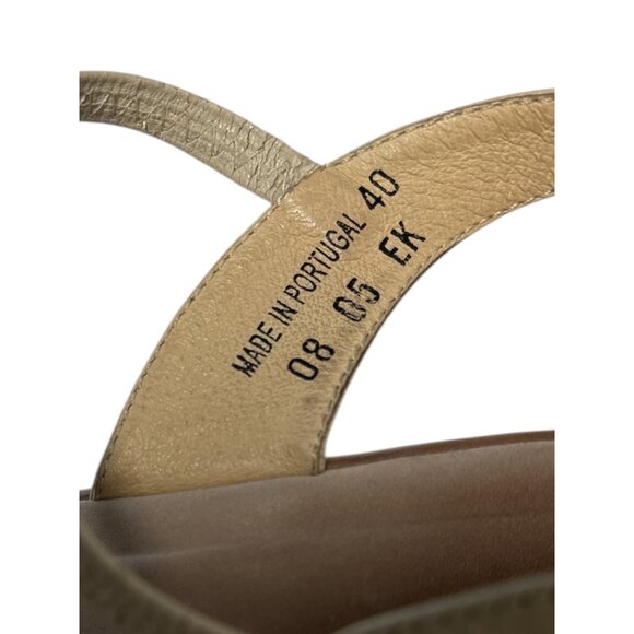 Dansko Womens Beige Leather Open-Toe Sandals With Strappy Design & Adjustable St - Picture 8 of 10